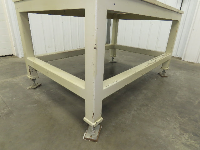1" Steel Top Machine Base Welding Table Work Bench 60x40" Top 33" H
