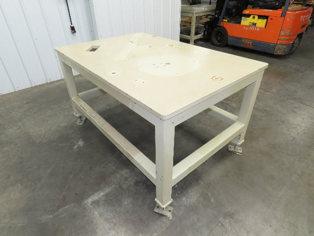 1" Steel Top Machine Base Welding Table Work Bench 60x40" Top 33" H