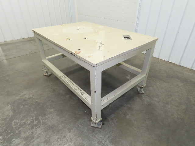 1" Steel Top Machine Base Welding Table Work Bench 60x40" Top 33" H