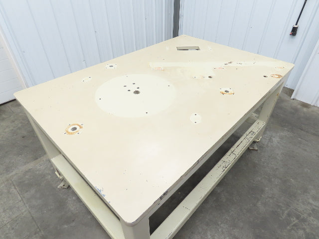 1" Steel Top Machine Base Welding Table Work Bench 60x40" Top 33" H