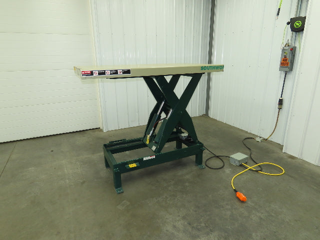 Southworth LS4-36 4000LB Scissor Electric Lift Table 36" Travel 61x36" Top 3Ph