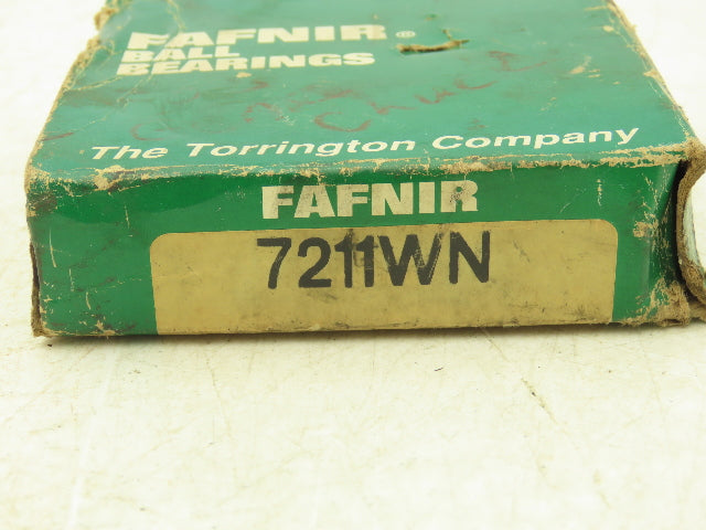Fafnir 7211WN Ball Bearing Angular Contact 55mm-ID x 100mm-OD x 21mm-W