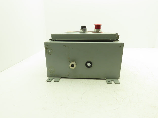 Electrical Enclosure 16x12x6" Wall Mount Backplate With E-Stop & Screen Cutout