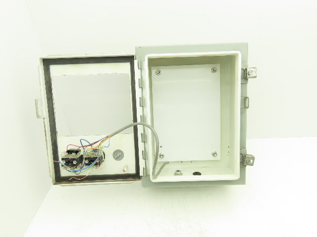 Electrical Enclosure 16x12x6" Wall Mount Backplate With E-Stop & Screen Cutout