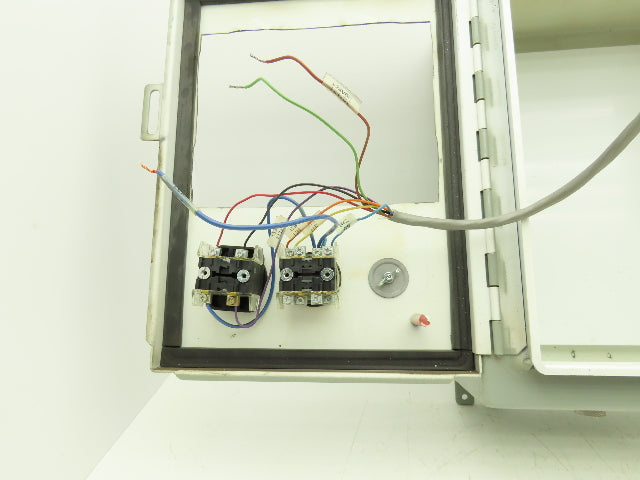 Electrical Enclosure 16x12x6" Wall Mount Backplate With E-Stop & Screen Cutout