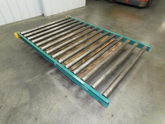 54"x 7' Heavy Duty Pallet Conveyor 2-5/8" Gravity Roller 51"BF 11/16" Hex Axle