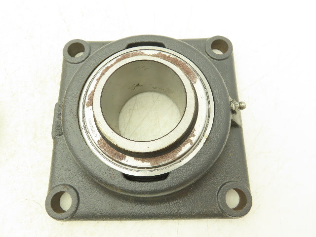 Fafnir RCJ 2 3/8 Flange Ball Bearing Unit 2 3/8" Bore 4 Bolt Locking Collar