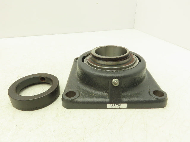 Fafnir RCJ 2 3/8 Flange Ball Bearing Unit 2 3/8" Bore 4 Bolt Locking Collar
