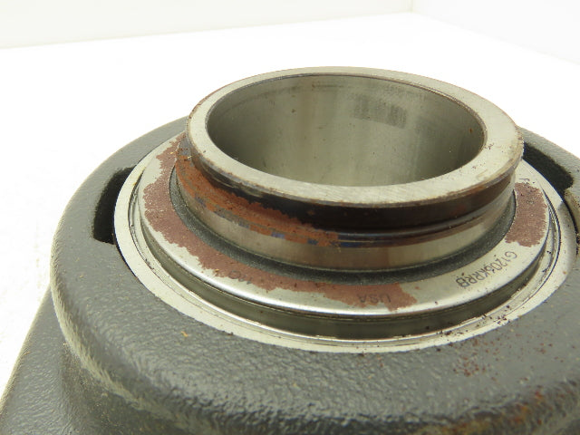 Fafnir RCJ 2 3/8 Flange Ball Bearing Unit 2 3/8" Bore 4 Bolt Locking Collar