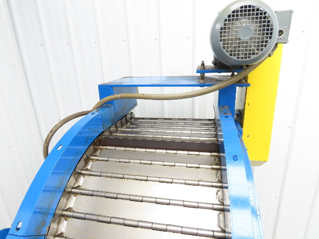 Spartec Portable Chip Conveyor 18"Belt 36" Infeed 50"H Discharge 230/460V 10'OAL