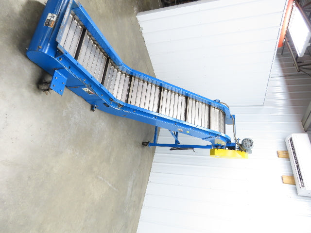 Spartec Portable Chip Conveyor 18"Belt 36" Infeed 50"H Discharge 230/460V 10'OAL