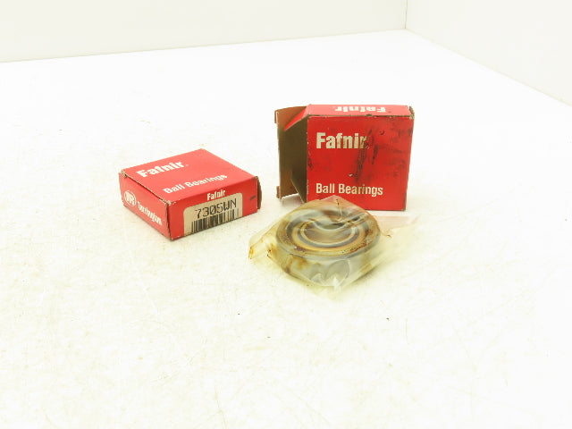 Fafnir 7305WN Angular Contact Ball Bearing 25mm-ID x 62mm-OD x 17mm-W Lot Of 2
