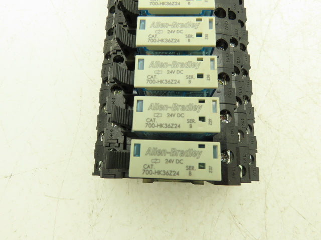 Allen-Bradley 700-HK36Z24 Terminal Block Relay 24V Coil 700-HN 121 Lot of 12