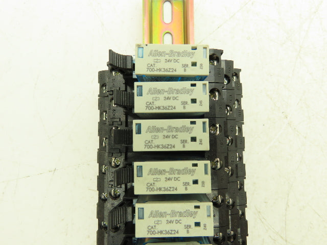 Allen-Bradley 700-HK36Z24 Terminal Block Relay 24V Coil 700-HN 121 Lot of 10