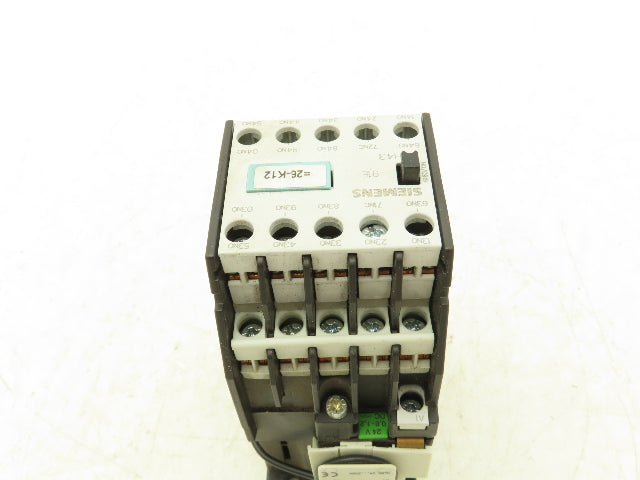 Siemens 3TH4391-0B Contactor Relay 9NO + 1NC 24V Coil 10A 600V 91E 3TH43