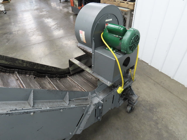 Portable Incline Conveyor Parts Dryer w/Fan 16" Stainless Mesh Belt 84"L 480V