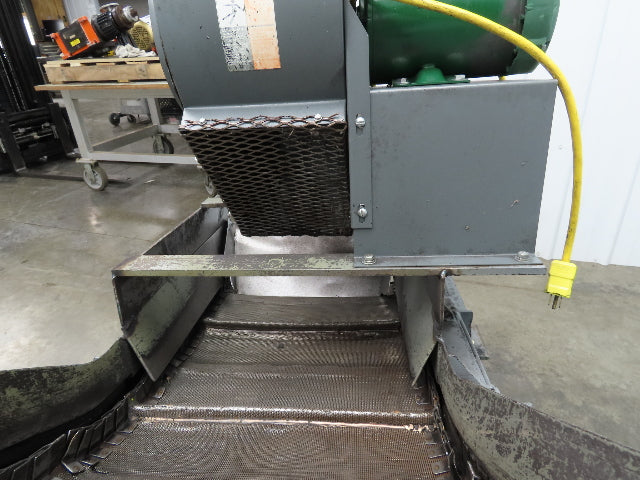Portable Incline Conveyor Parts Dryer w/Fan 16" Stainless Mesh Belt 84"L 480V