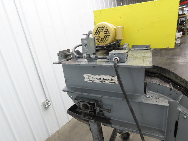 Portable Incline Conveyor Parts Dryer w/Fan 16" Stainless Mesh Belt 84"L 480V