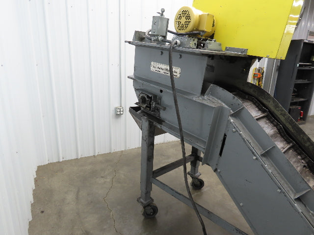 Portable Incline Conveyor Parts Dryer w/Fan 16" Stainless Mesh Belt 84"L 480V