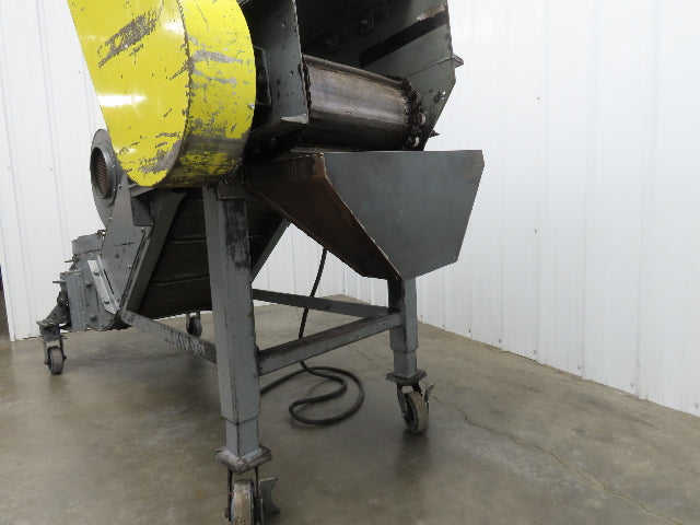 Portable Incline Conveyor Parts Dryer w/Fan 16" Stainless Mesh Belt 84"L 480V