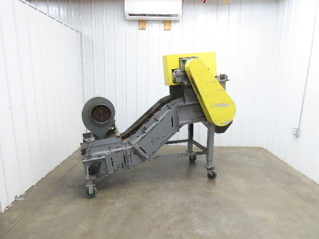 Portable Incline Conveyor Parts Dryer w/Fan 16" Stainless Mesh Belt 84"L 480V