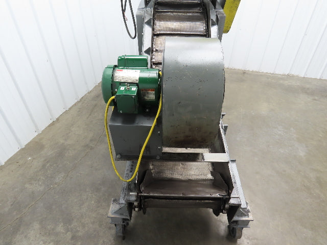 Portable Incline Conveyor Parts Dryer w/Fan 16" Stainless Mesh Belt 84"L 480V