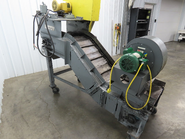 Portable Incline Conveyor Parts Dryer w/Fan 16" Stainless Mesh Belt 84"L 480V