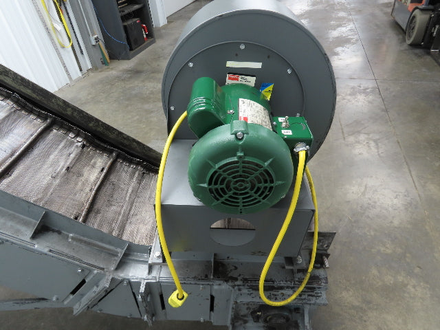 Portable Incline Conveyor Parts Dryer w/Fan 16" Stainless Mesh Belt 84"L 480V