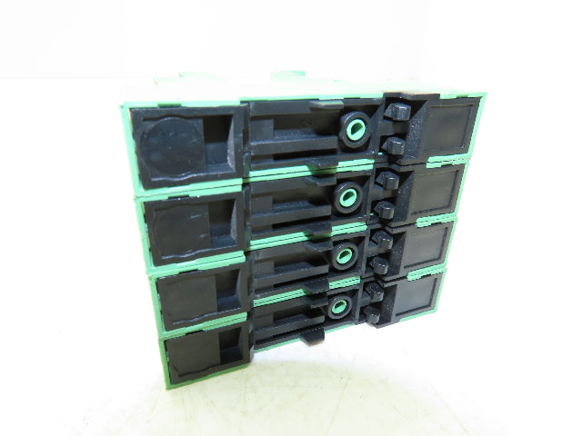 Phoenix Relay w/Base 12-24VDC Din Rail Mount Lot of 4
