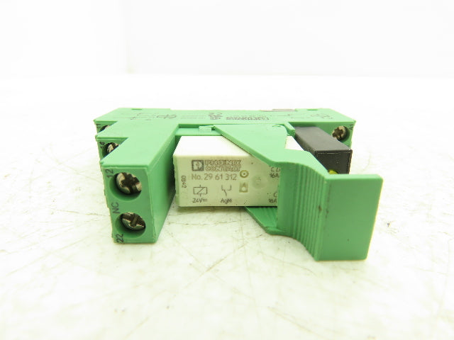 Phoenix Relay w/Base 12-24VDC Din Rail Mount Lot of 4