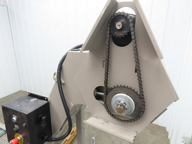 Hennig 11' Incline Chip Conveyor 12"x 78" Infeed 45"-55"H Discharge 230/460V 3PH