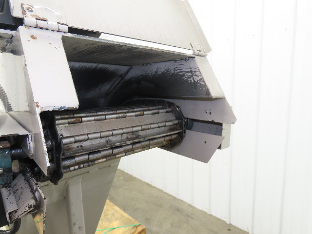 Hennig 11' Incline Chip Conveyor 12"x 78" Infeed 45"-55"H Discharge 230/460V 3PH