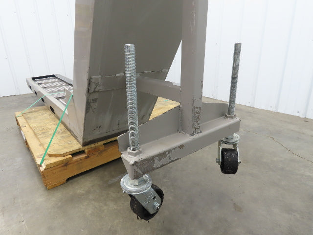 Hennig 11' Incline Chip Conveyor 12"x 78" Infeed 45"-55"H Discharge 230/460V 3PH