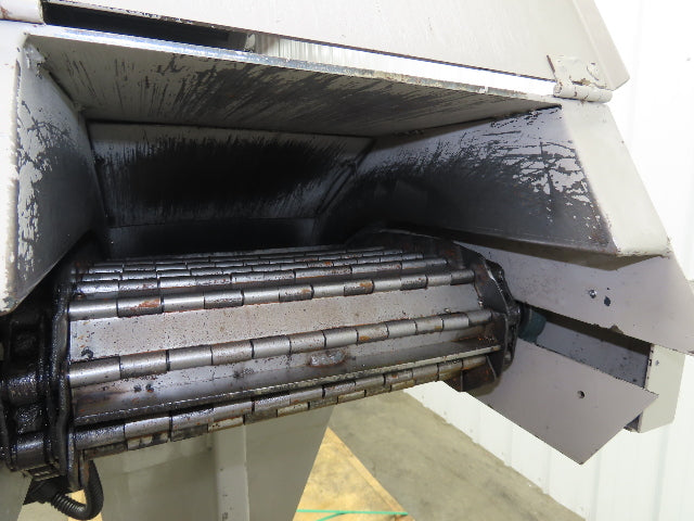Hennig 11' Incline Chip Conveyor 12"x 78" Infeed 45"-55"H Discharge 230/460V 3PH