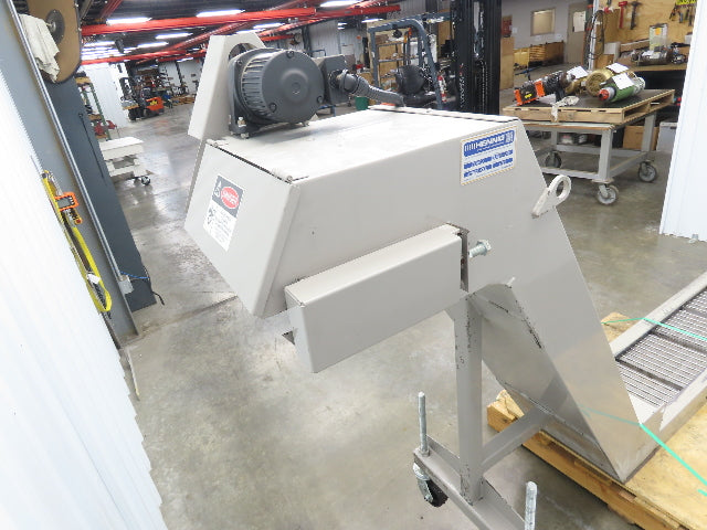 Hennig 11' Incline Chip Conveyor 12"x 78" Infeed 45"-55"H Discharge 230/460V 3PH