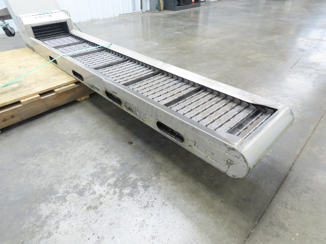 Hennig 11' Incline Chip Conveyor 12"x 78" Infeed 45"-55"H Discharge 230/460V 3PH