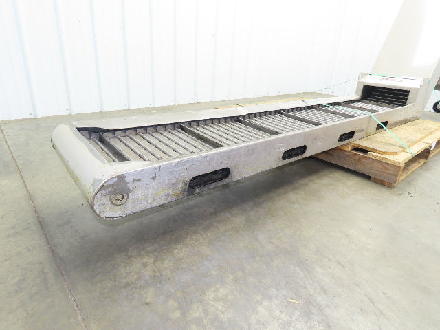 Hennig 11' Incline Chip Conveyor 12"x 78" Infeed 45"-55"H Discharge 230/460V 3PH
