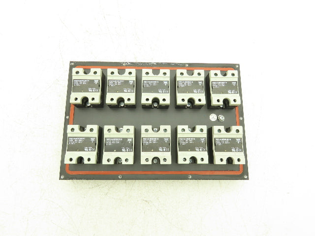 Carlo Gavazzi RM1A48D50S18 Solid State Relay 480V 50A SSR Heat Sink w/10 Relays
