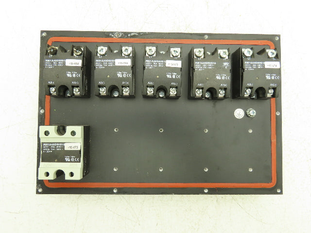 Carlo Gavazzi RM1A48D50S18 Solid State Relay 480V 50A SSR Heat Sink w/6 Relays