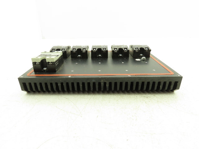 Carlo Gavazzi RM1A48D50S18 Solid State Relay 480V 50A SSR Heat Sink w/6 Relays