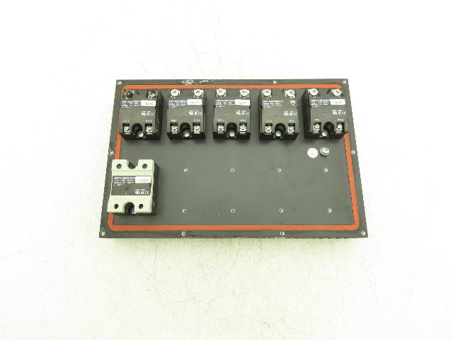 Carlo Gavazzi RM1A48D50S18 Solid State Relay 480V 50A SSR Heat Sink w/6 Relays