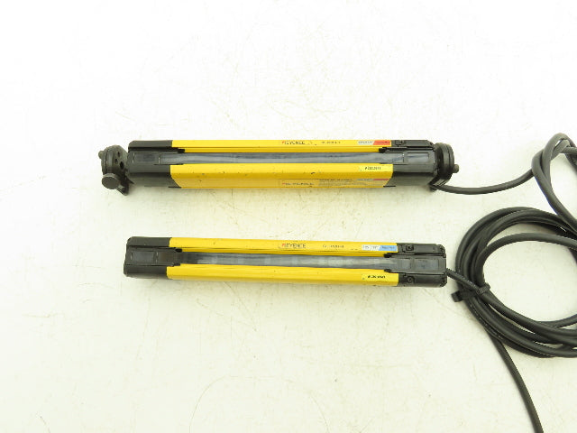 Keyence GL-R12H Safety Light Curtain Transmitter & Receiver Set 25mm x 220mm 15m