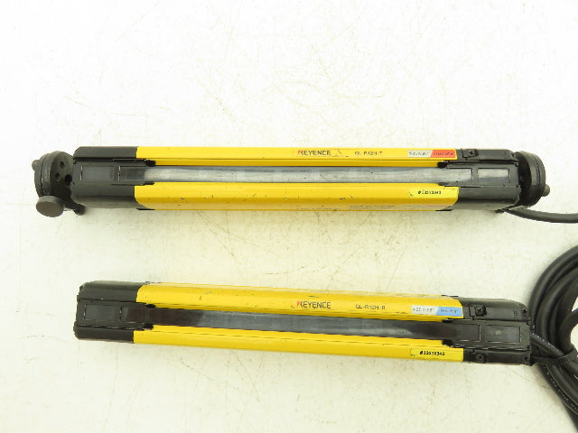 Keyence GL-R12H Safety Light Curtain Transmitter & Receiver Set 25mm x 220mm 15m