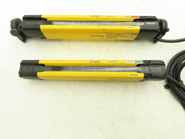 Keyence GL-R12H Safety Light Curtain Transmitter & Receiver Set 25mm x 220mm 15m