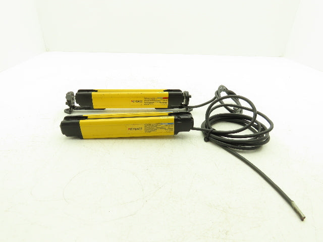 Keyence GL-R12H Safety Light Curtain Transmitter & Receiver Set 25mm x 220mm 15m
