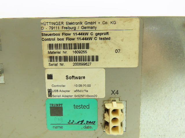Huttinger Elektronik 1609255 1609255 CNC Laser Control Flow Box