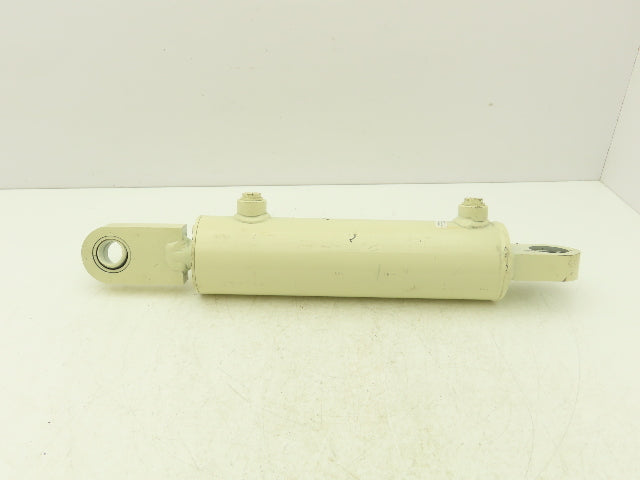 Welded Hydraulic Cylinder 3" Bore 8" Stroke Swivel Eye Mount SAE Ports