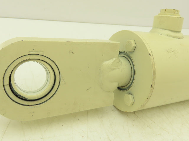 Welded Hydraulic Cylinder 3" Bore 8" Stroke Swivel Eye Mount SAE Ports
