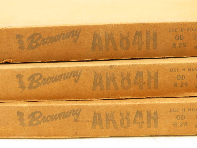 Browning AK84H Single Groove Pulley 8 1/4"-OD A-Belt H Type Bushing Lot Of 3