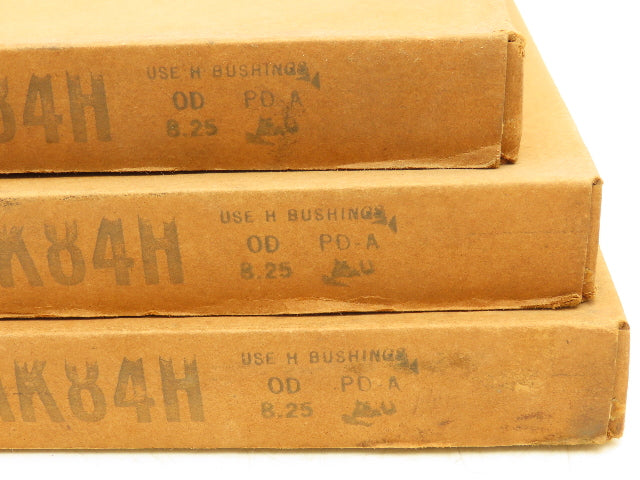 Browning AK84H Single Groove Pulley 8 1/4"-OD A-Belt H Type Bushing Lot Of 3